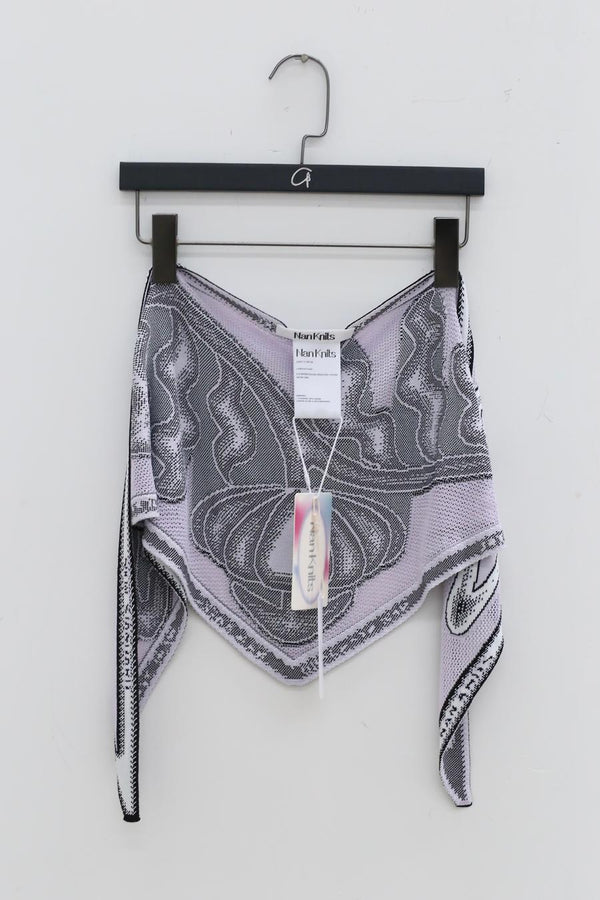 NAN KNITS Alien Flower Triangle Triangle Triangle 22051710 Light Purple